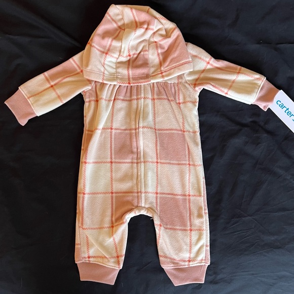 New Carter’s 7pc fall winter lot girl clothes 3 mo 3M romper fleece jacket NWT - Picture 4 of 8
